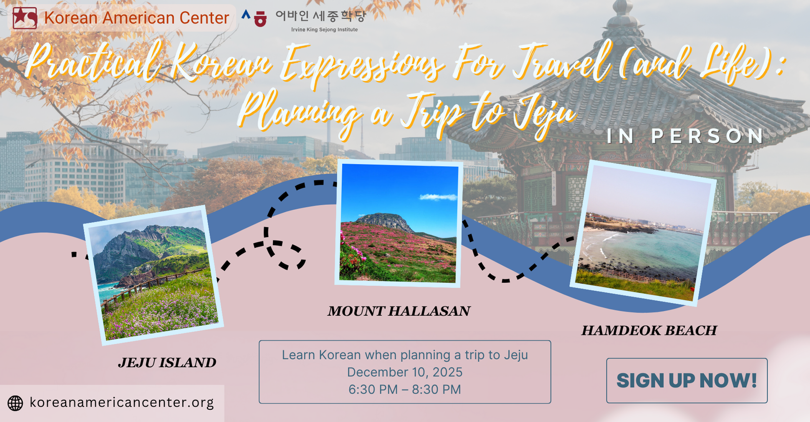 Practical Korean Expressions For Travel (and Life): Planning a Trip to Jeju (IN PERSON)